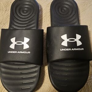 Under Armour Black Slide Sandals